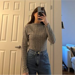 Charlotte Russe size medium gray long sleeve